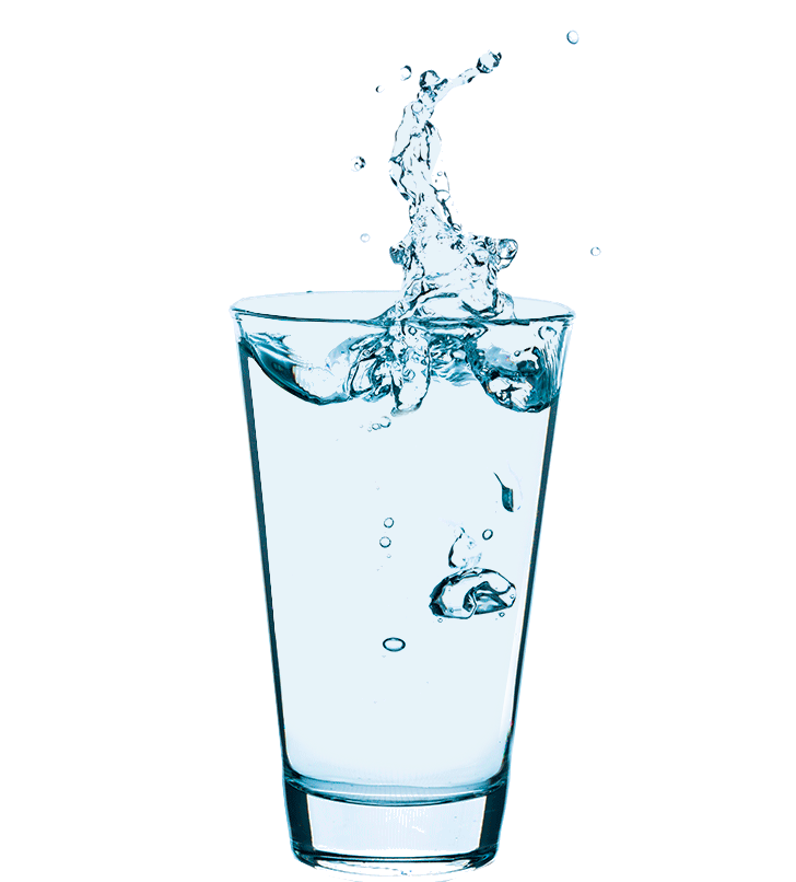 A glass of water A glass of water